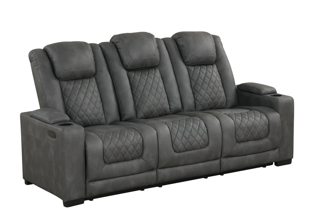 Rima 3pcs Power Reclining Set (Dark Grey)