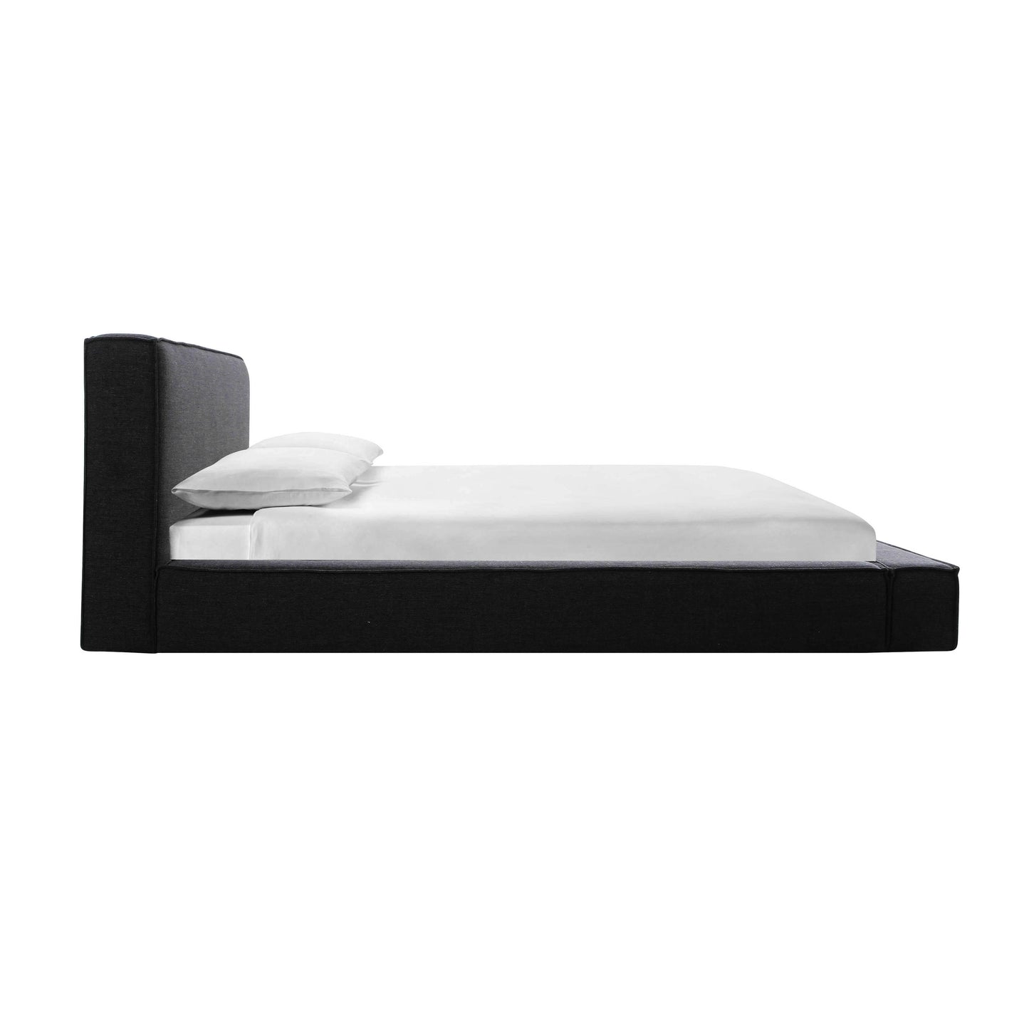Olafur Upholstered Black Bed