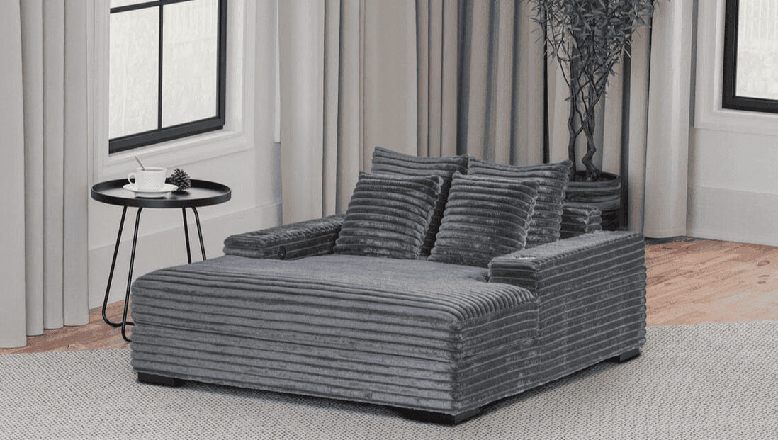 3800 Charcoal Chaise Lounge **NEW ARRIVAL**