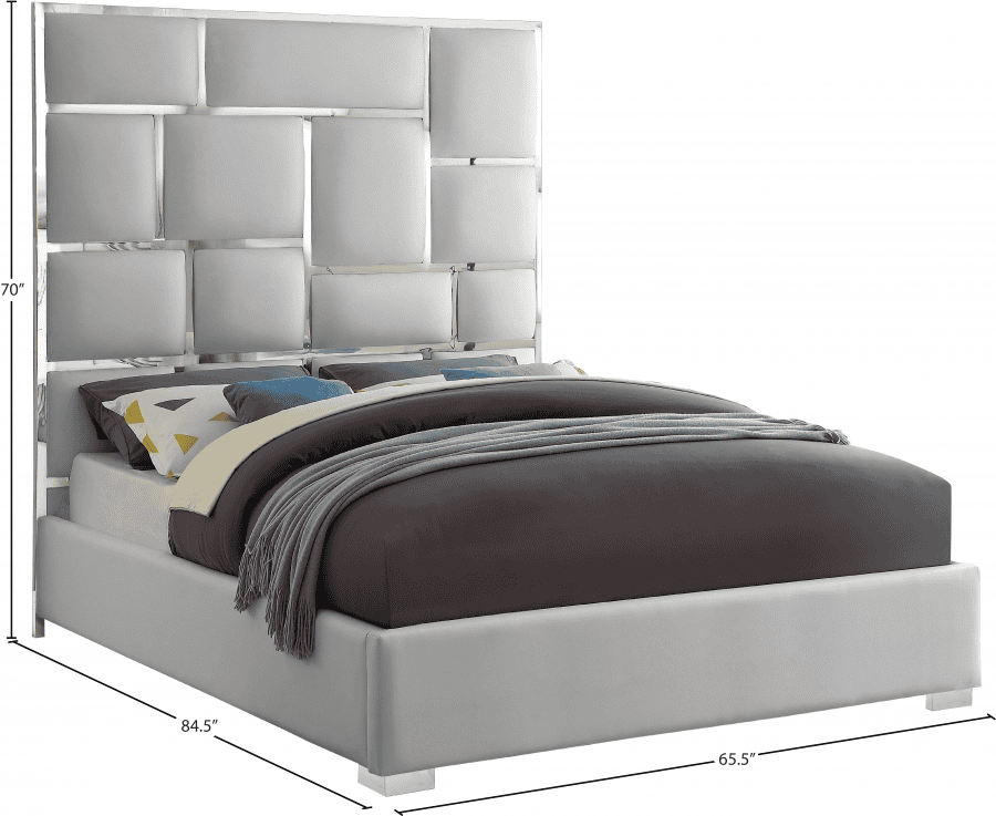 Milan Vegan Leather Bed