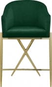Xavier Velvet Upholstered Counter Stool