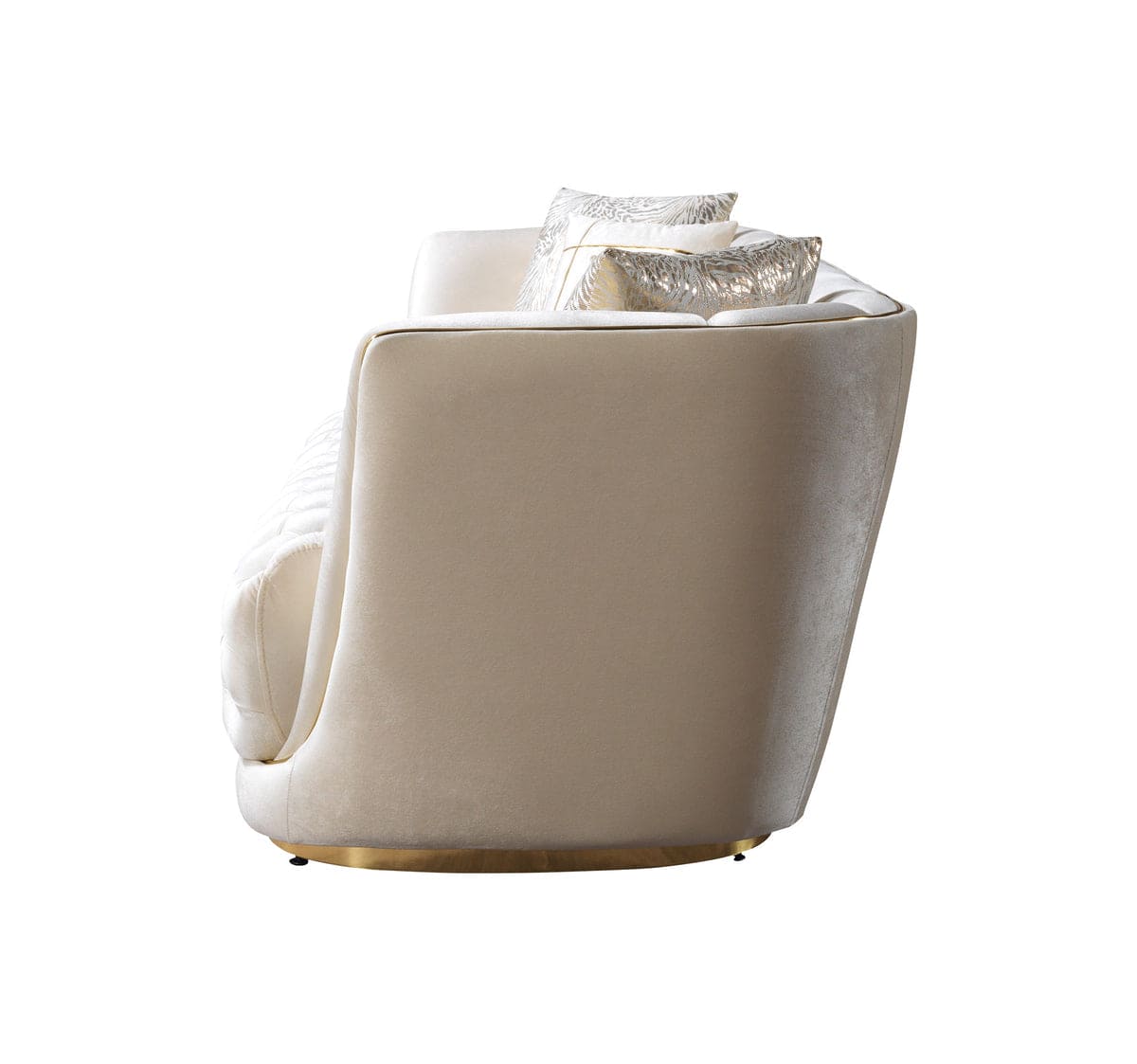 Daphne Ivory Velvet Sofa and Loveseat