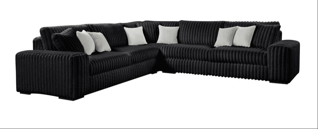 MARSHMALLOW Black OVERSIZED Sectional **NEW ARRIVAL**