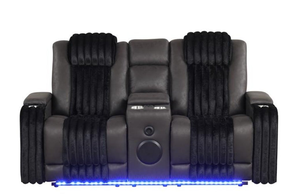 Lita 3pcs Power Reclining Set (Black)