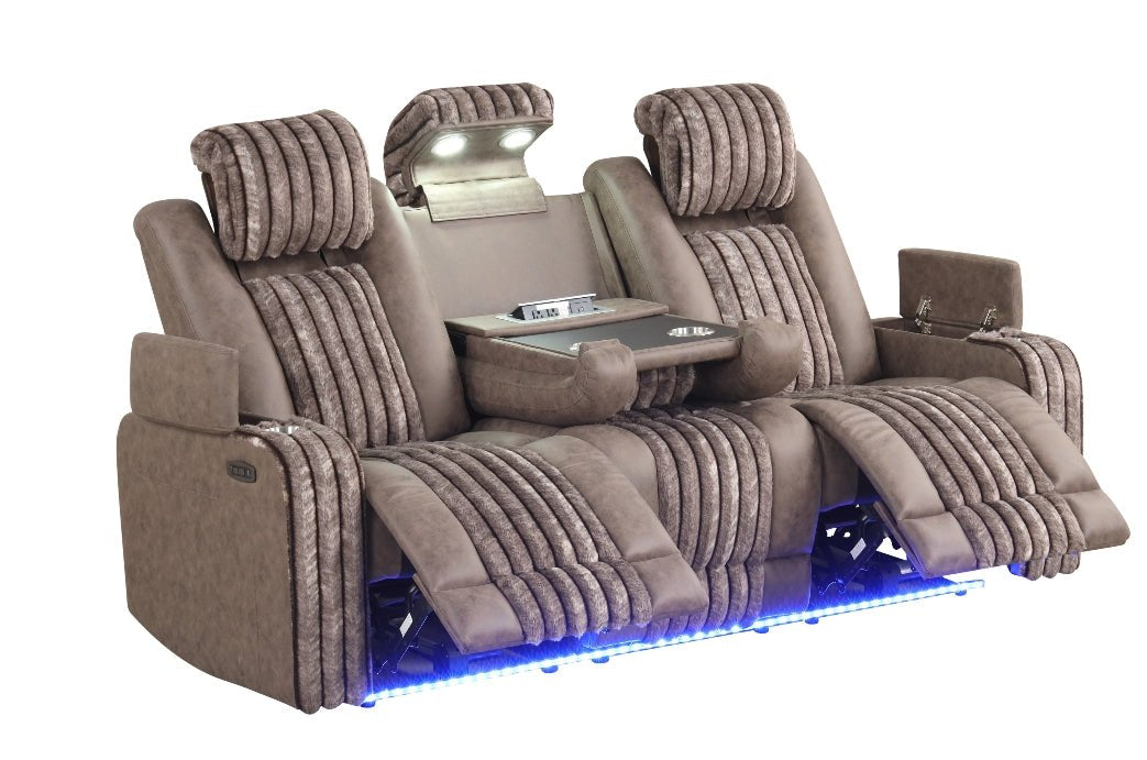 Lita 3pcs Power Reclining Set (Brown)