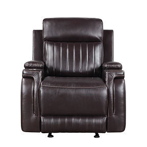 S2121 Ethan (Brown) 3pcs Reclining Sofa, Loveseat & Recliner