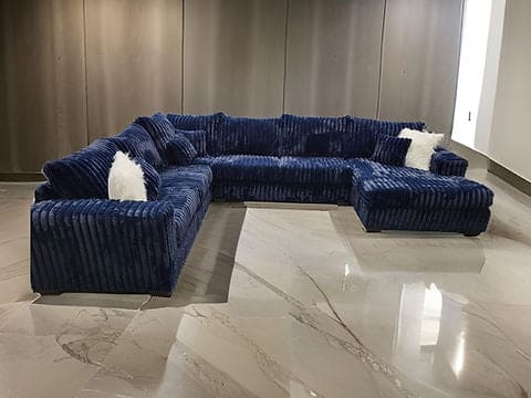 Texan 4pcs Sectional BLUE