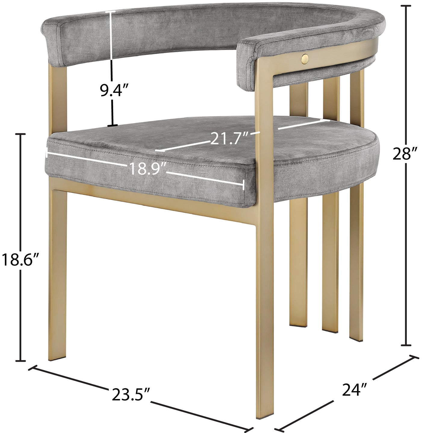 Marcello Gray 2 Dining Chair