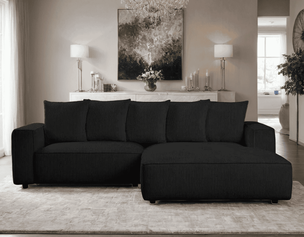 Romeo Black Sectional **NEW ARRIVAL**