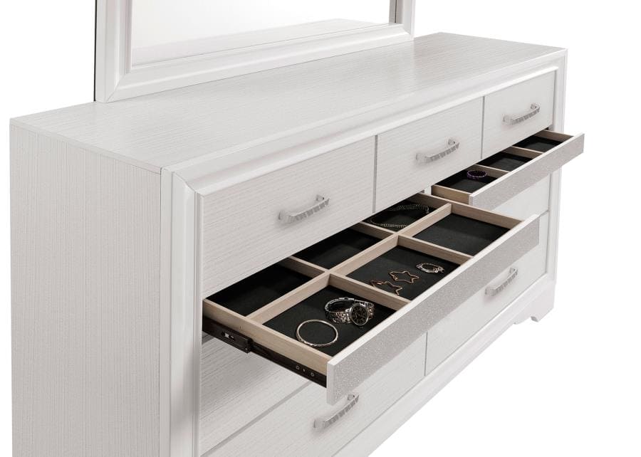 Miranda 4-piece Queen Storage Bedroom Set White