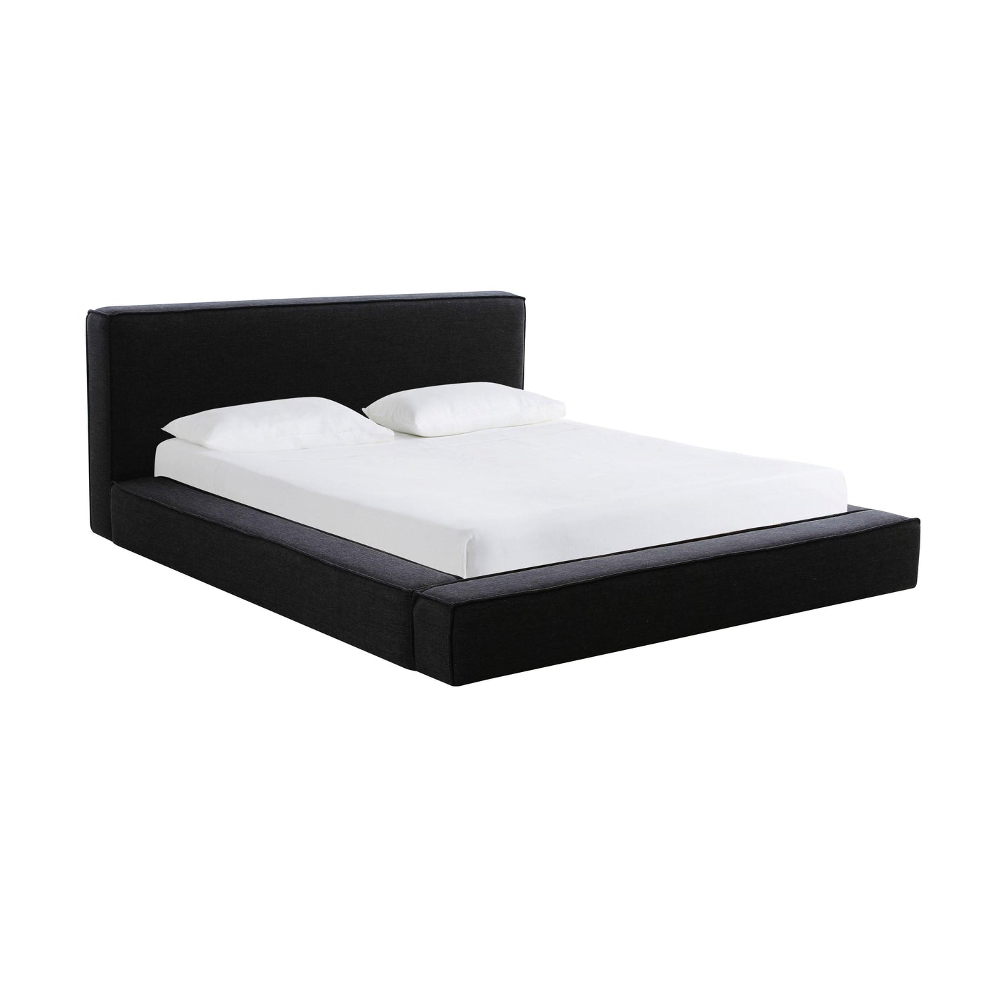 Olafur Upholstered Black Bed