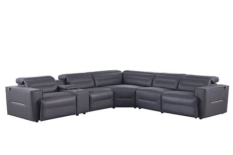 6 pcs power reclining Sectional NEXUS (Dark Navy)