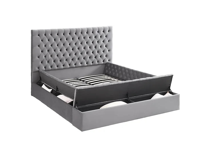 Catalina II Bed (Grey) STORAGE