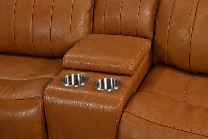 Fresno POWER Sectional Camel