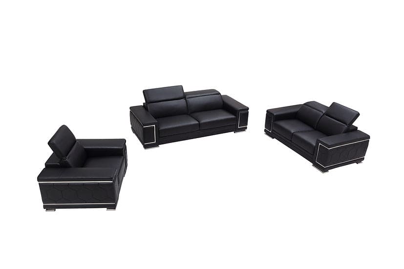 ADRIAN BLACK LIVING ROOM SET