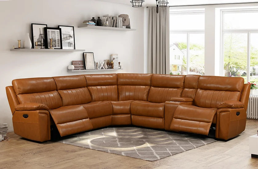 Fresno POWER Sectional Camel