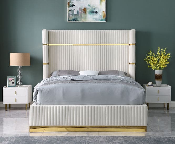 Aspen Bed Cream Gold