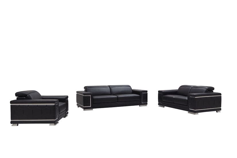 ADRIAN BLACK LIVING ROOM SET