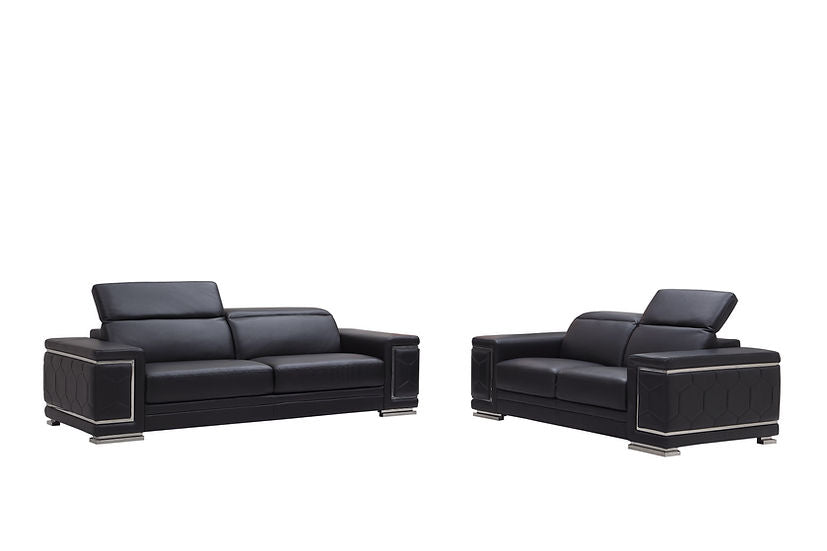 ADRIAN BLACK LIVING ROOM SET