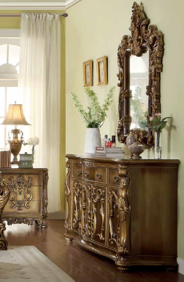 HD-8008 – 4PC BEDROOM SET BRONZE