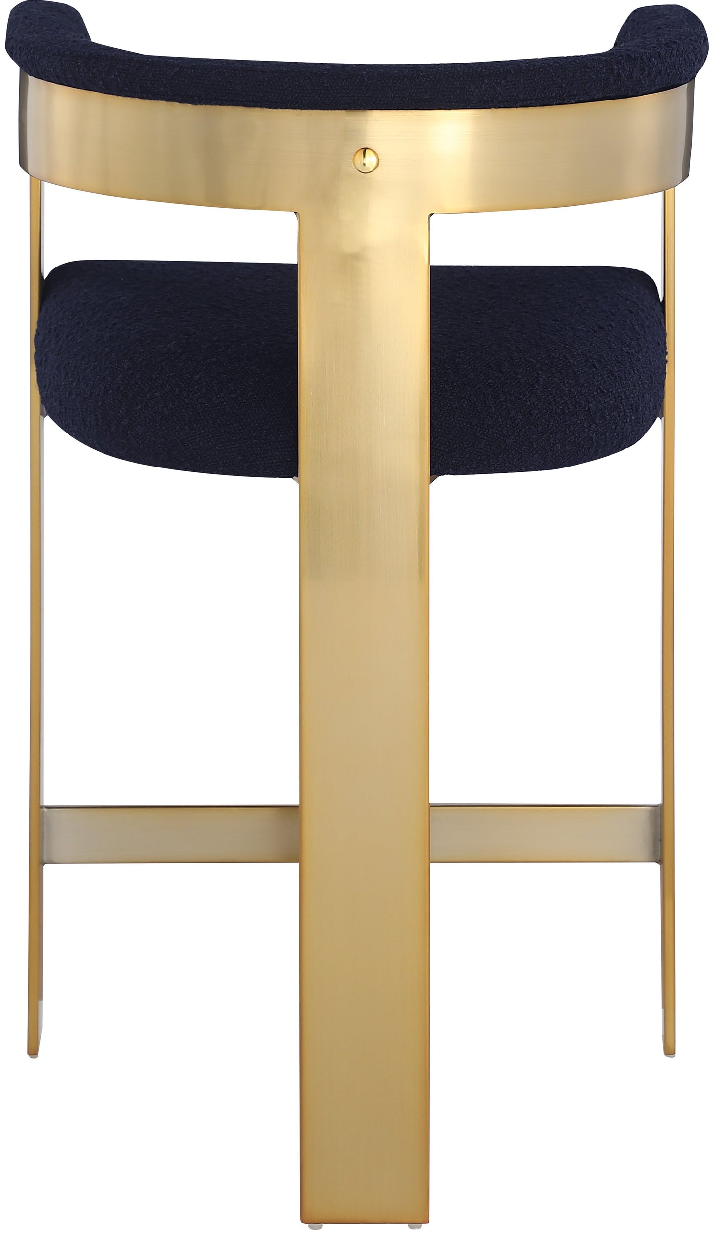 Romeo Boucle Navy Fabric Bar / 2 Counter Stools