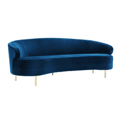 Baila Navy Velvet Sofa