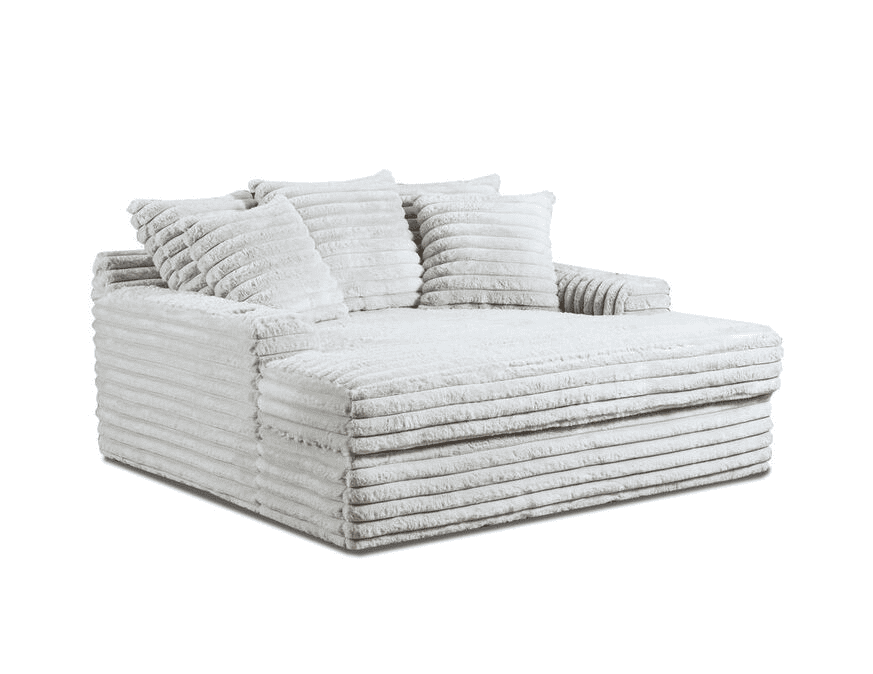 Fluffy Oversized Chaise Lounge