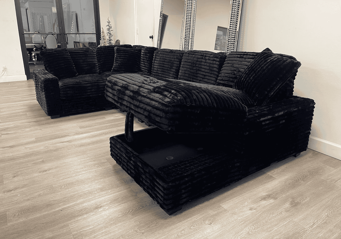 ALISSON BLACK Sectional **NEW ARRIVAL