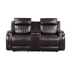S2121 Ethan (Brown) 3pcs Reclining Sofa, Loveseat & Recliner