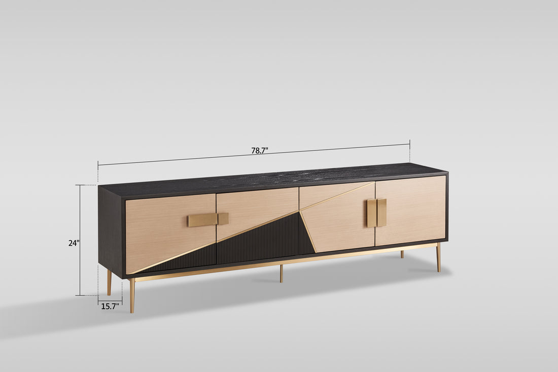 Divolia TV Console (Black & Grey)