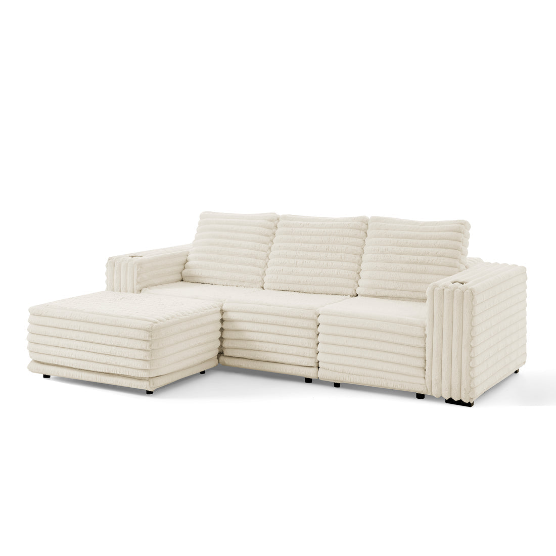 Nuve Compressed sectional (Cream)