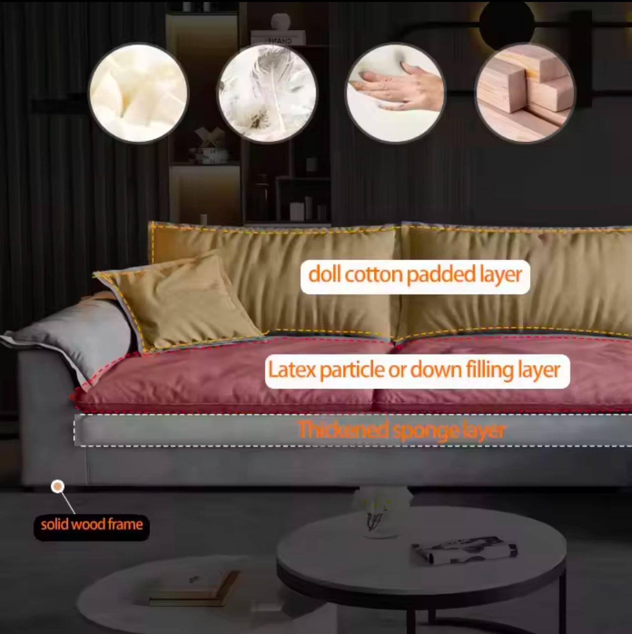 Feather modular sectional