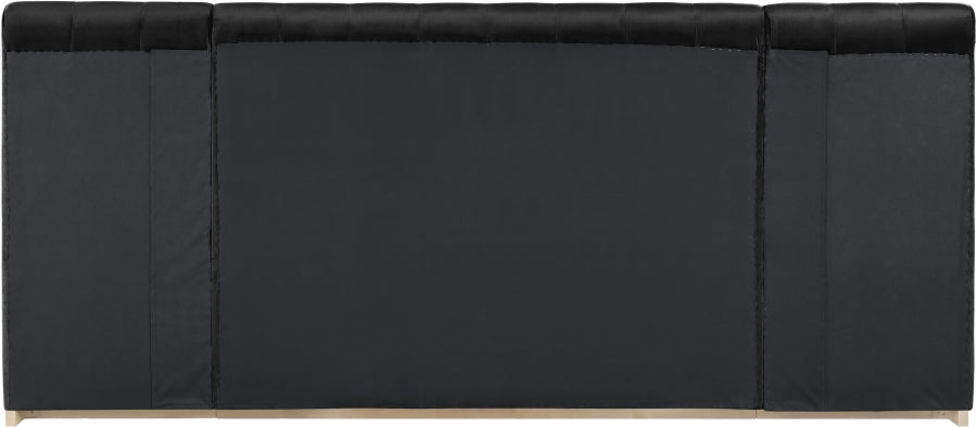 Amara Velvet Upholstered Bed Queen