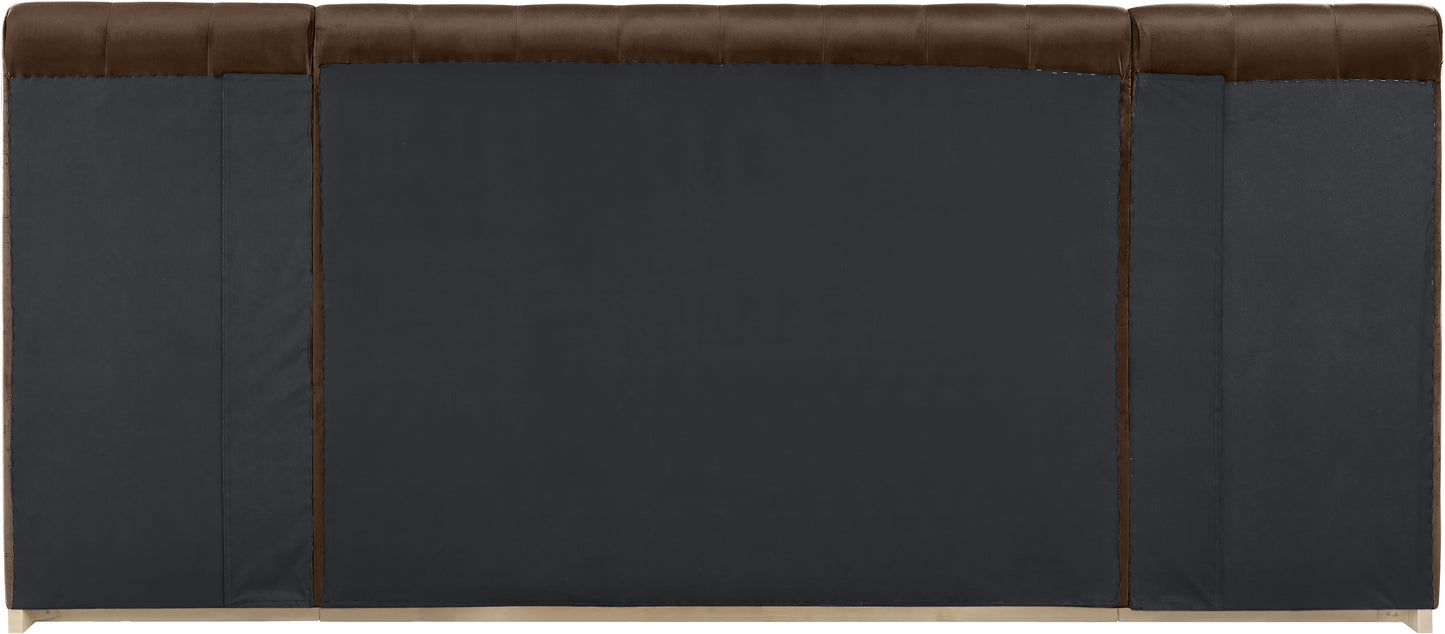 Amara Velvet Upholstered Bed Queen