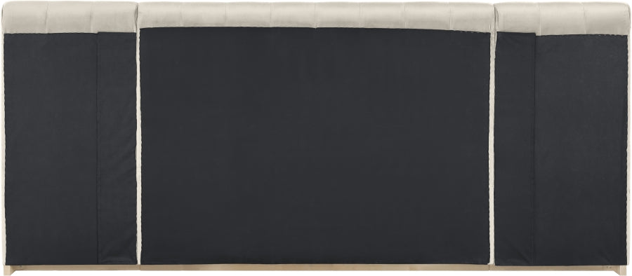 Amara Velvet Upholstered Bed Queen