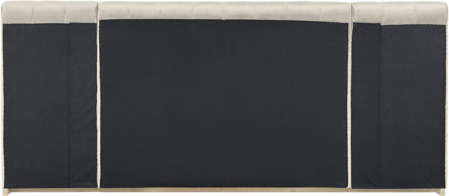 Amara Velvet Upholstered Bed Queen