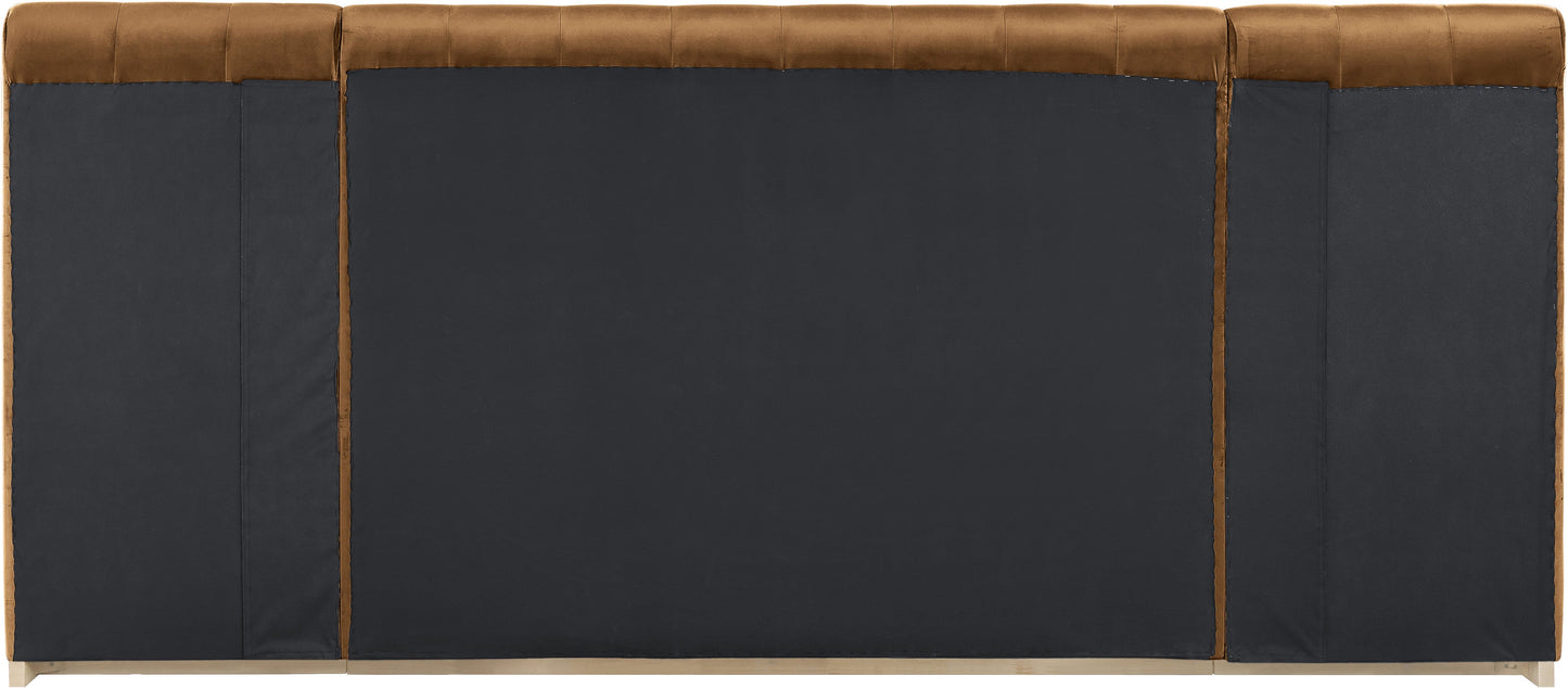 Amara Velvet Upholstered Bed Queen