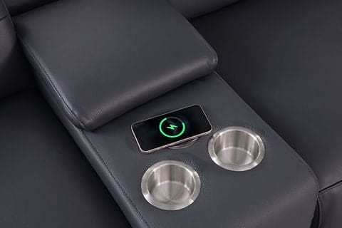 6 pcs power reclining Sectional NEXUS (Dark Navy)