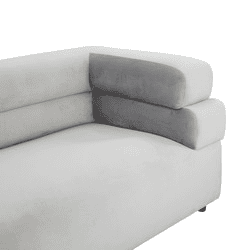 Elsa Light Grey Velvet Sofa