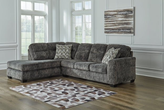 Lonoke 2-Piece Sectional with LAF Chaise Gunmetal