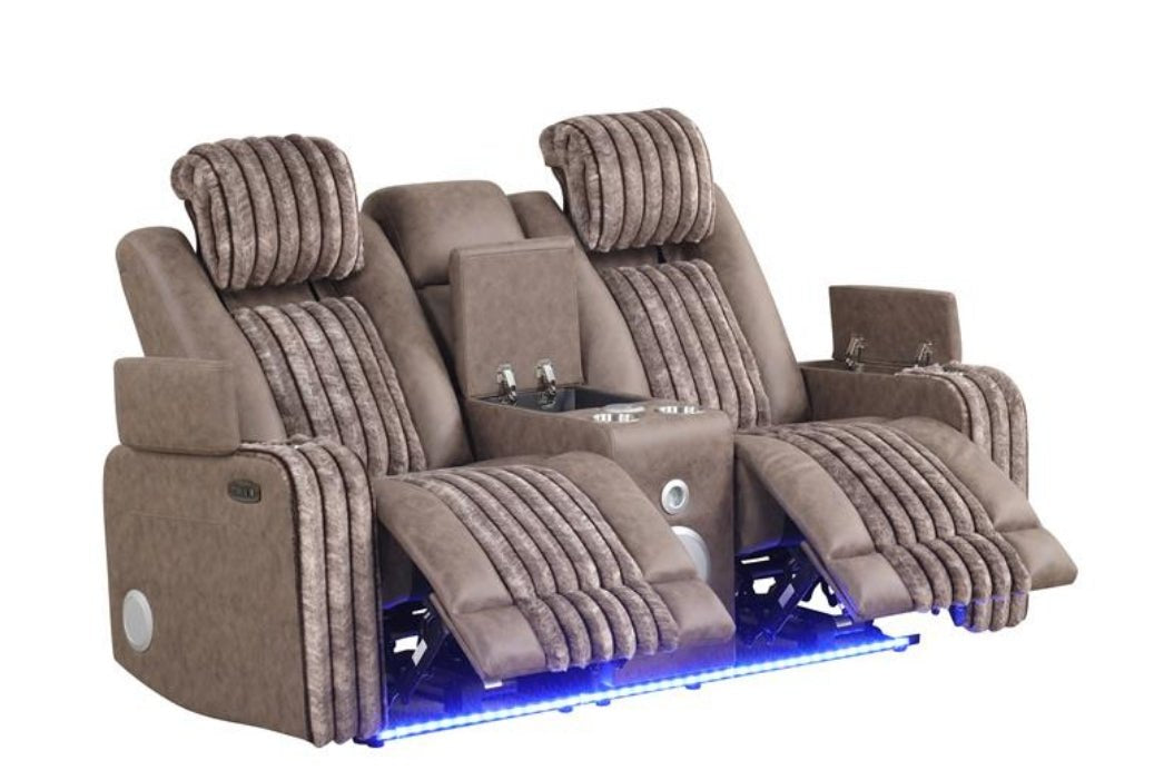 Lita 3pcs Power Reclining Set (Brown)