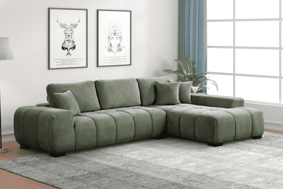 Manhattan2 - Green Sectional **NEW ARRIVAL**