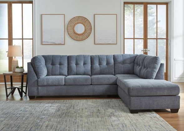 Marleton 2-Piece Sectional with RAF Chaise Denim
