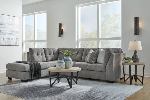 Marleton 2-Piece Sectional with LAF Chaise Gray