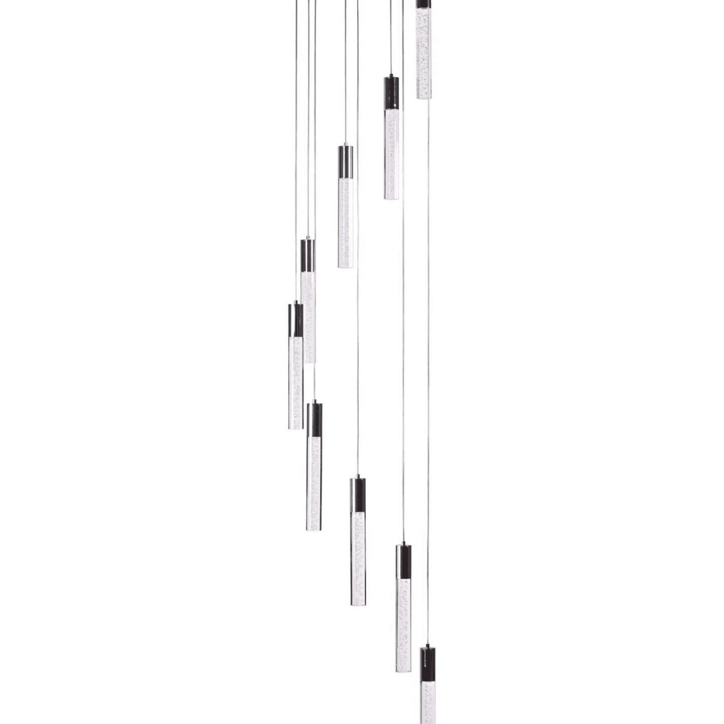 SPARKLING NIGHT CYLINDER CHANDELIER // 9 LIGHT