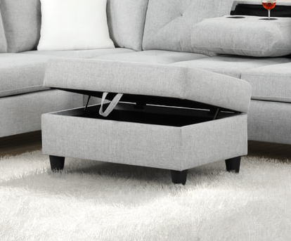 Rocket Gray Reversible Sectional