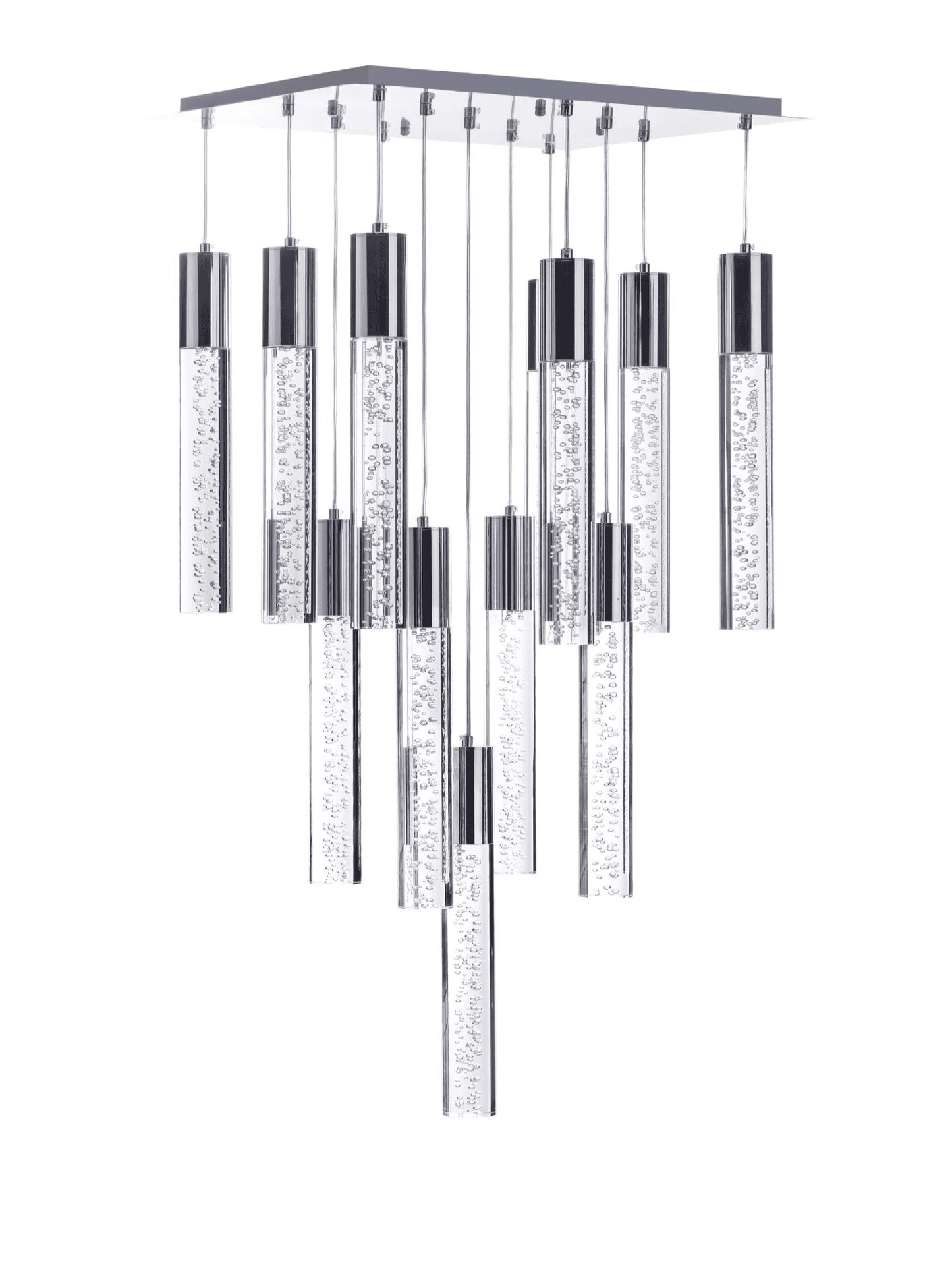 SPARKLING NIGHT CYLINDER CHANDELIER// 13 LIGHT