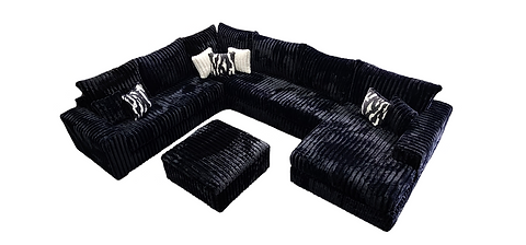 Texan 4pcs Sectional BLACK