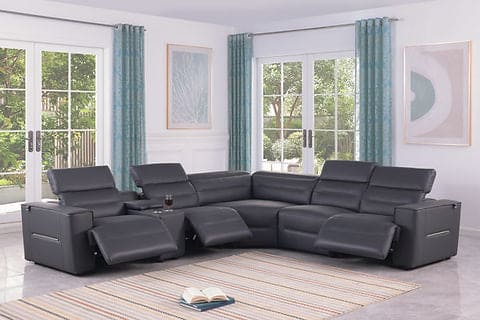 6 pcs power reclining Sectional NEXUS (Dark Navy)