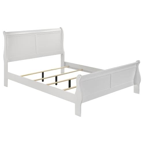 LOUIS PHILIPPE 4-PIECE QUEEN BEDROOM SET WHITE